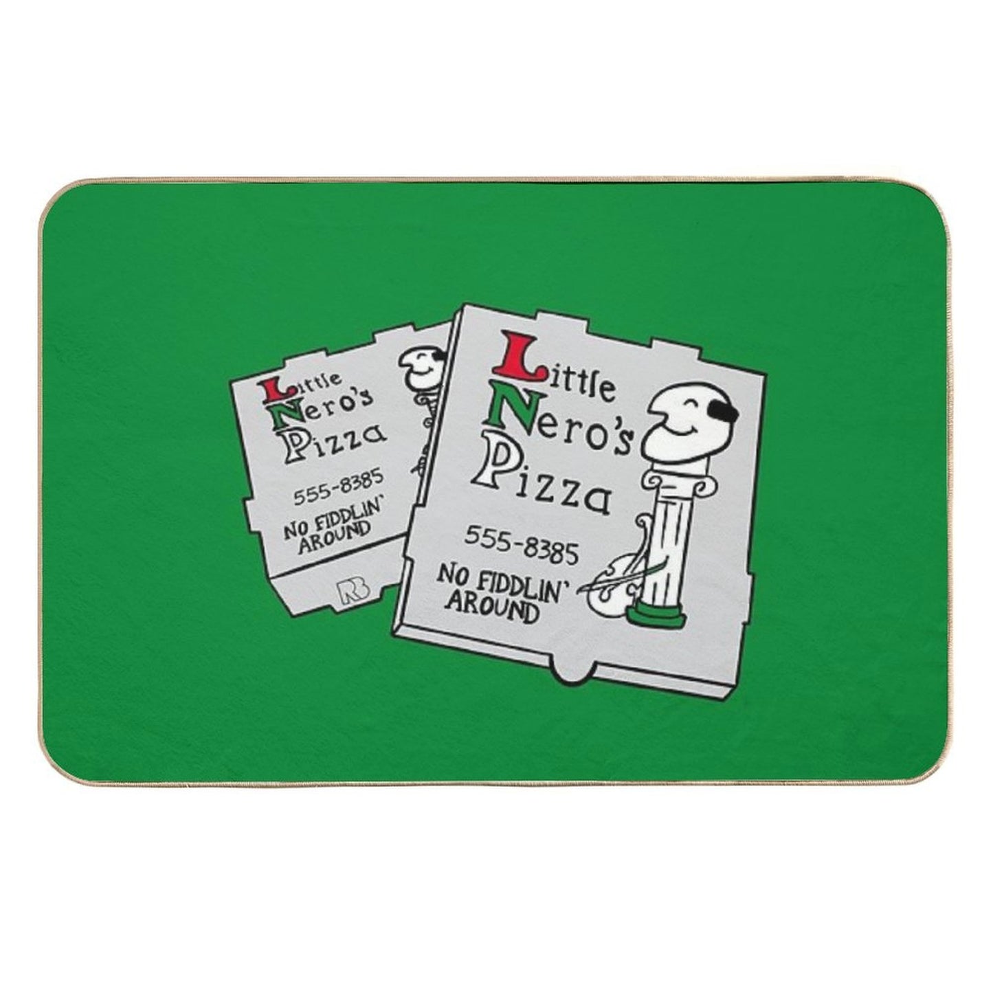 Little Nero's Pizza Slip-Resistant Bath Mat