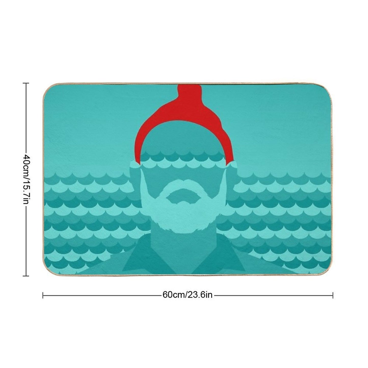 The Life Aquatic with Steve Zissou Fade-Resistant Bath Mat