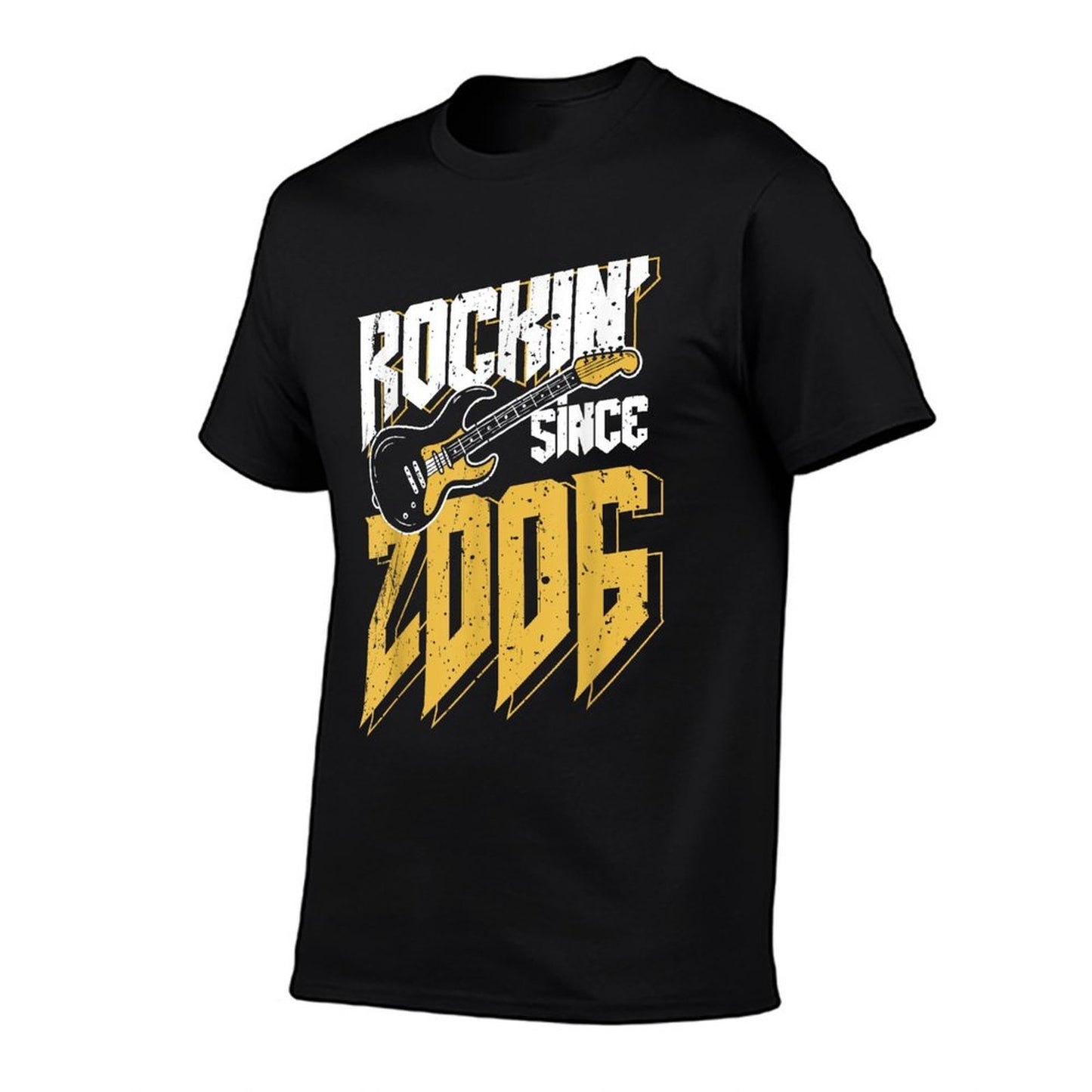 Rockin' Since 2006 Vintage Rock Music Fan 17th Birthday  Wrinkle-resistant T-Shirt