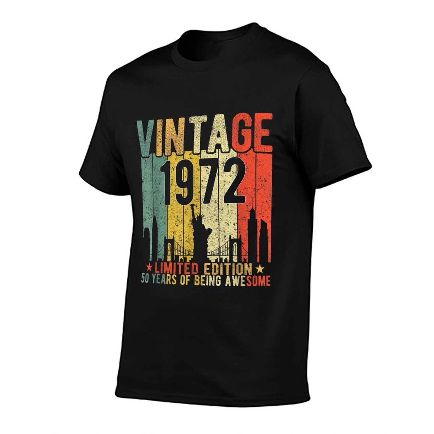 50 Year Old Gifts Vintage 1972 Limited Edition 50th Birthday Odor-resistant T-Shirt