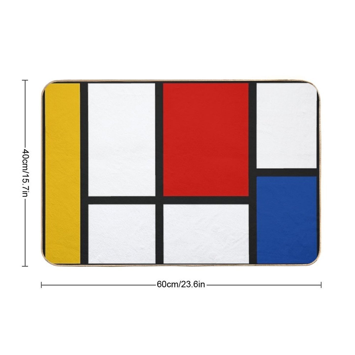 De Stijl #1 (Mondrian Inspired) Versatile Bath Mat