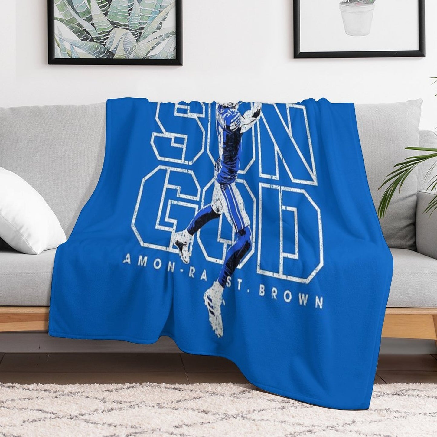 Amon-Ra St. Brown Comfort Throw Blanket