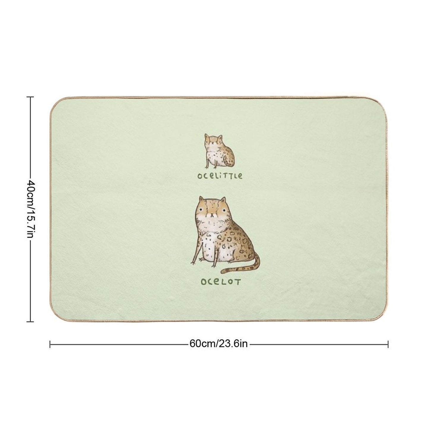 Ocelittle Ocelot Dirt-Trapping Bath Mat
