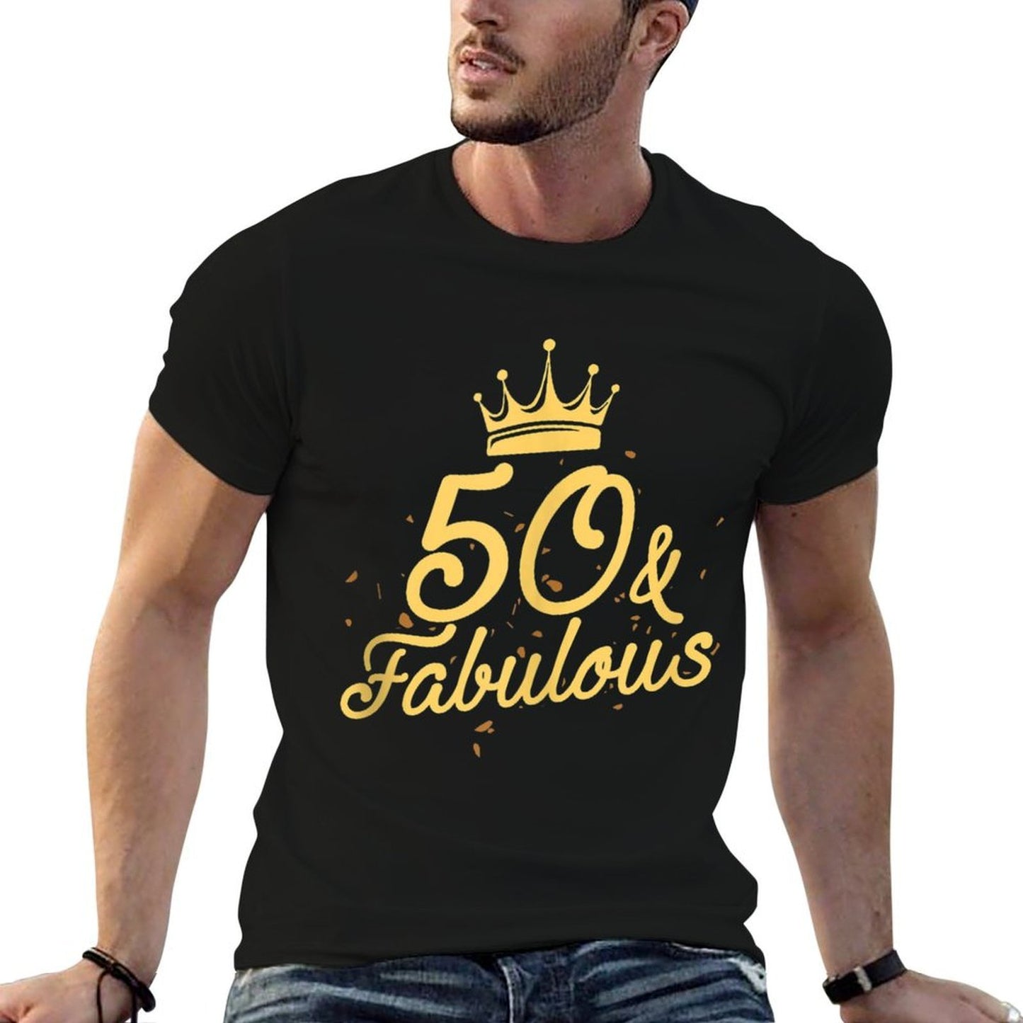 50 And Fabulous 50th Birthday Party Crown Breathable T-Shirt
