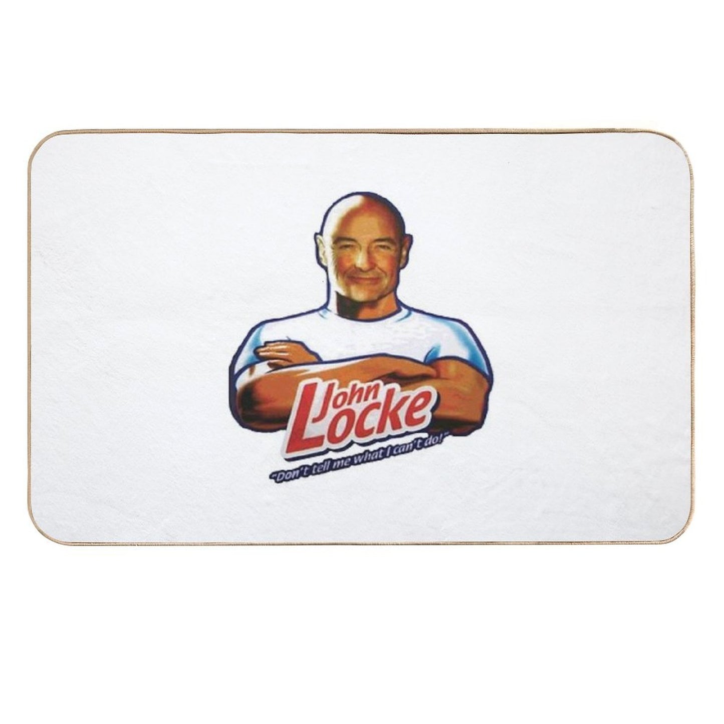 John Locke Lost Don't Tell Me What I Can't Do Absorbent Bath Mat