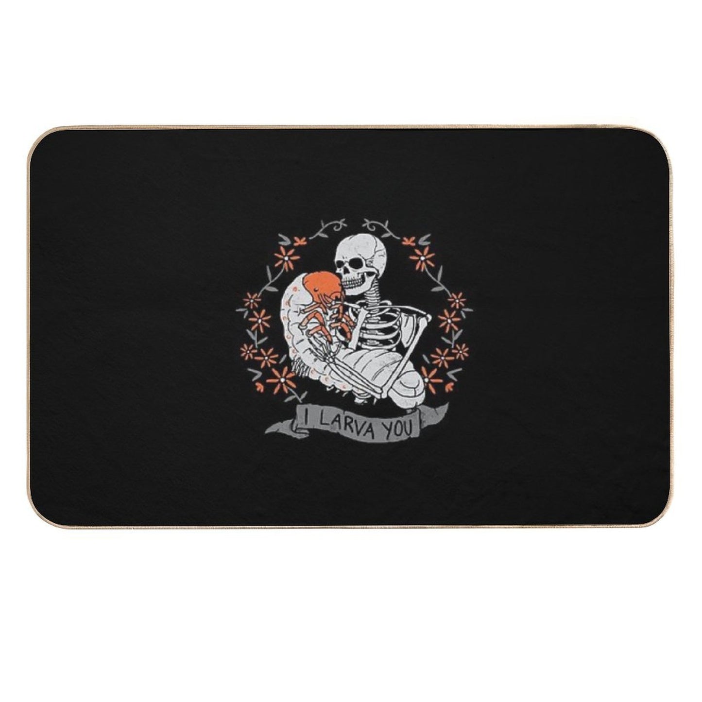 I Larva You Durable Bath Mat