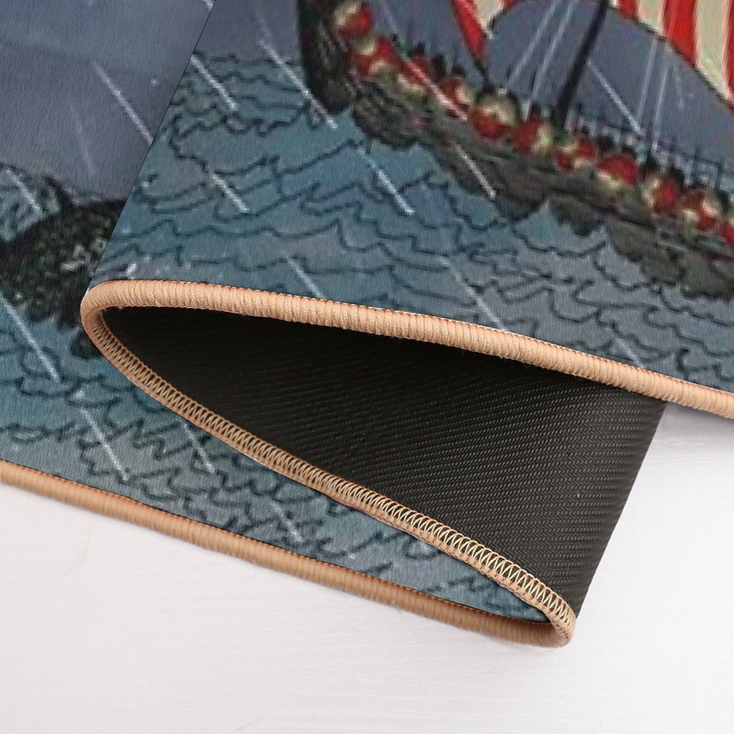 Vikings & Sea Serpent Repositionable Bath Mat
