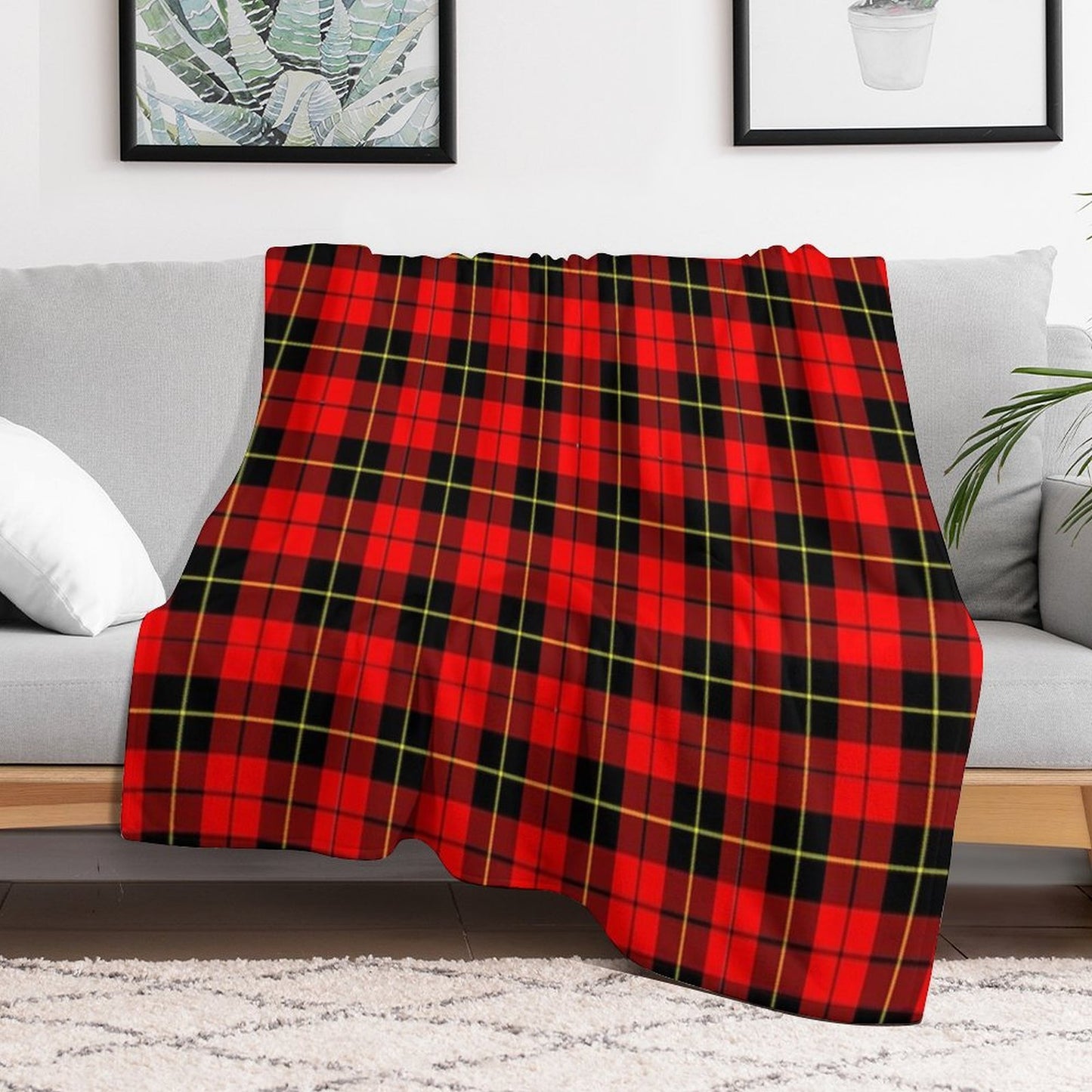 Wallace Tartan Quick-dry Throw Blanket