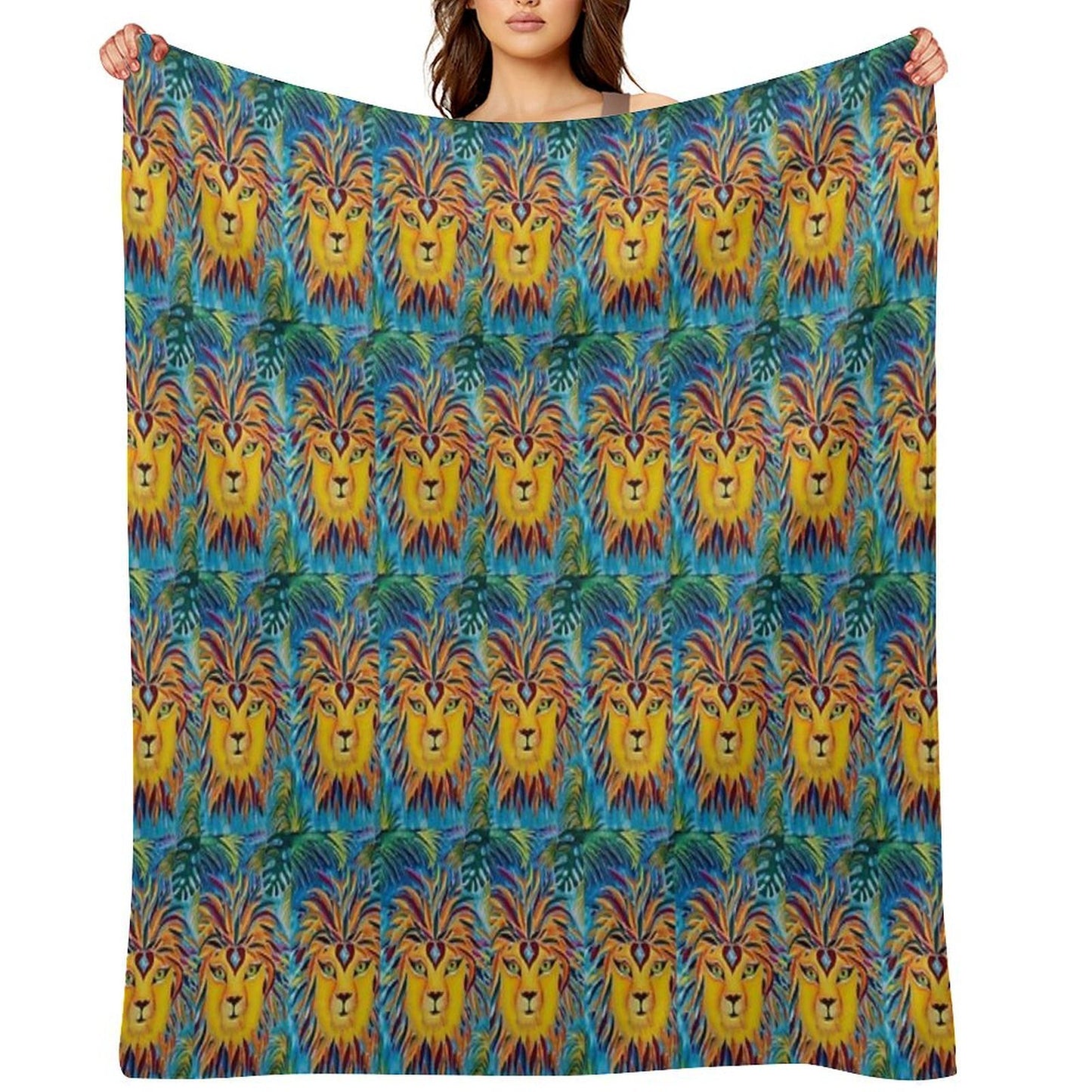 Leo Mirrors Velvety-soft Throw Blanket