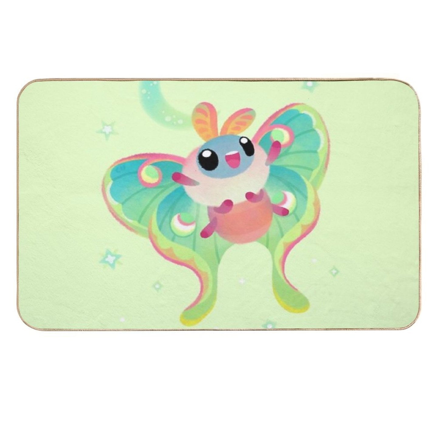 Luna Moth Odorless Bath Mat