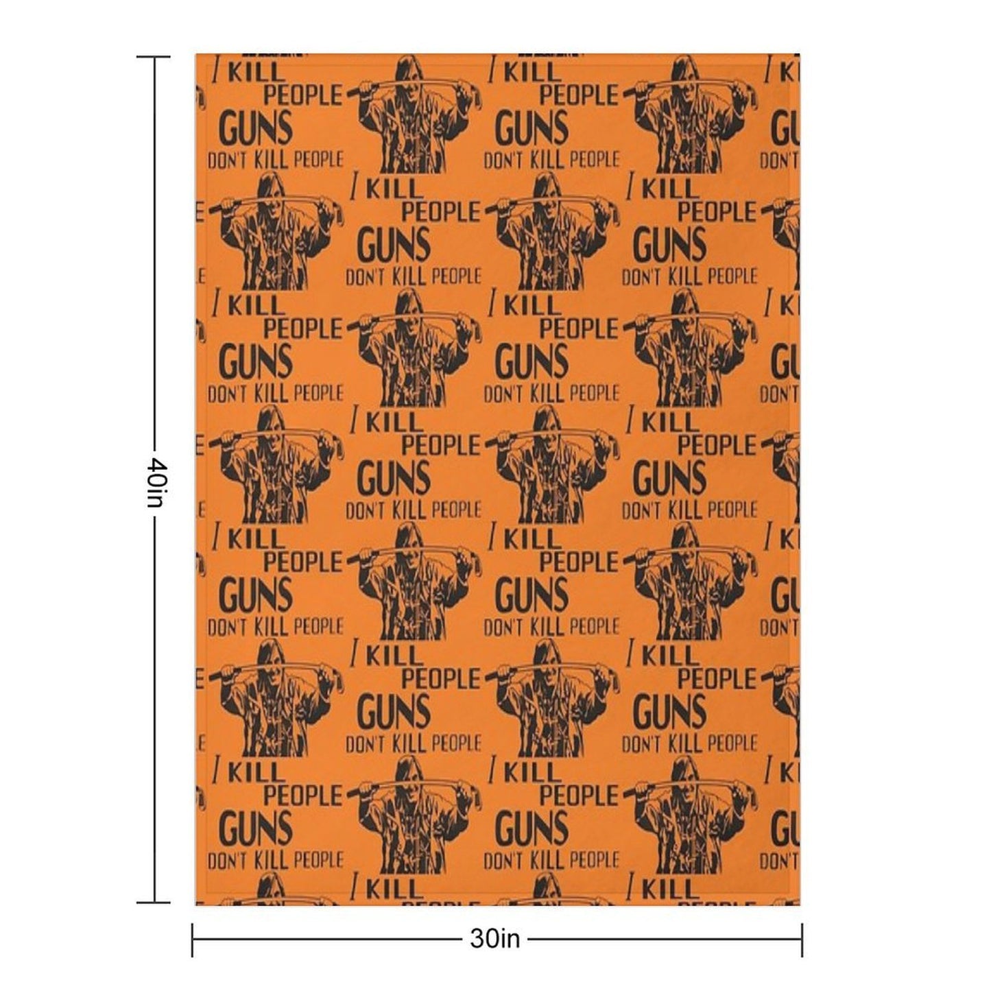 Guns Don't Kill People, I Kill People Mr. Larson Happy Gilmore Quick-dry Throw Blanket
