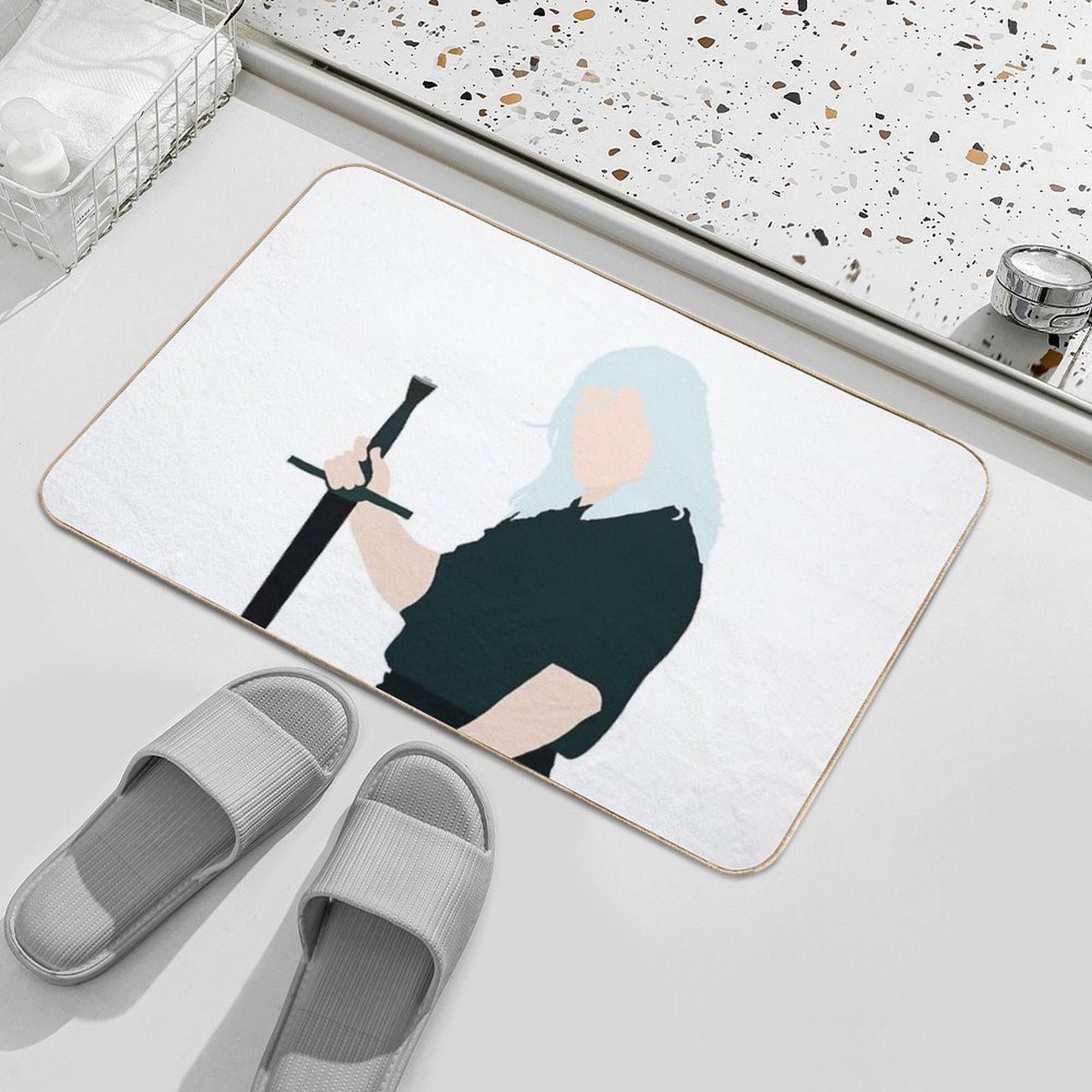 The Witcher Geralt of Rivia Dirt-Trapping Bath Mat