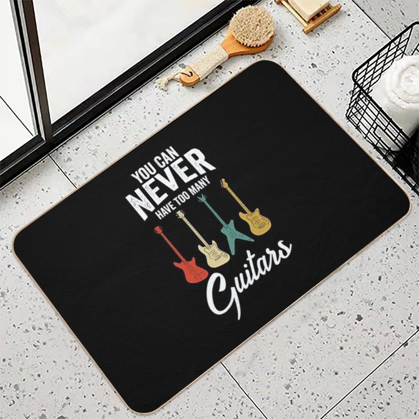 You Can Never Have Too Many Guitars Musician Gift Versatile Bath Mat