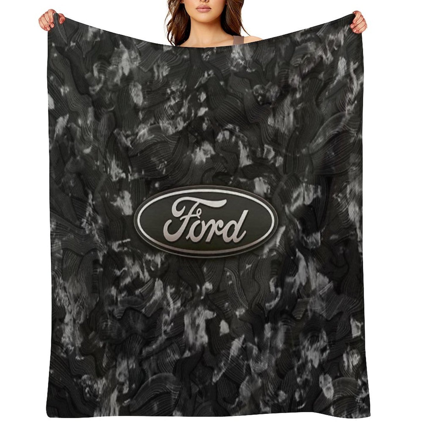 Forged Carbon Fiber Ford Multi-functional Throw Blanket