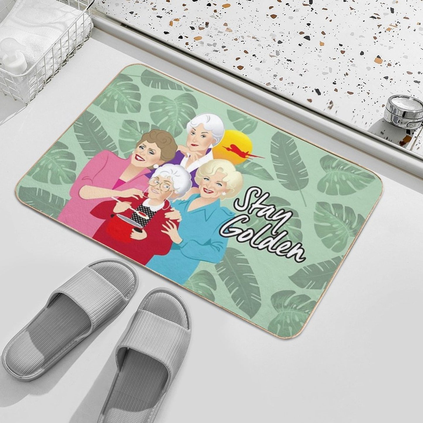 Stay Golden Dirt-Trapping Bath Mat