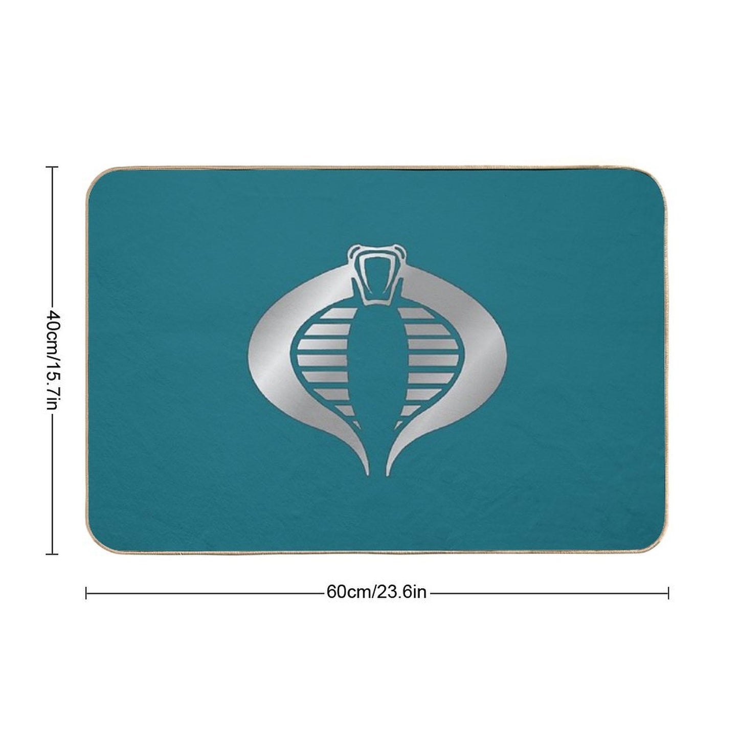Gi Joe Cobra Copperhead Logo Long-Lasting Bath Mat
