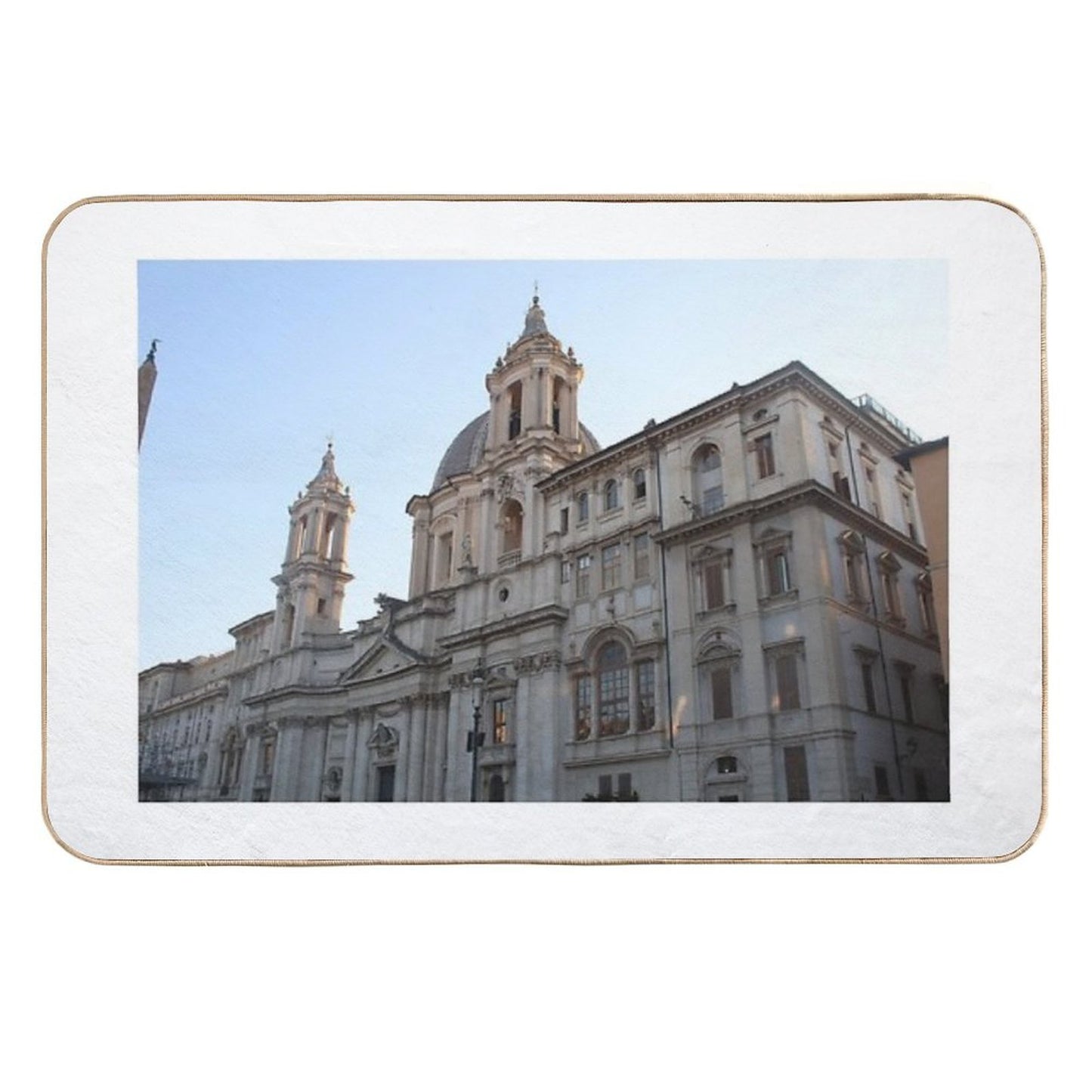Church of Sant'Agnese in Agone in Rome Rapid-Drying Bath Mat