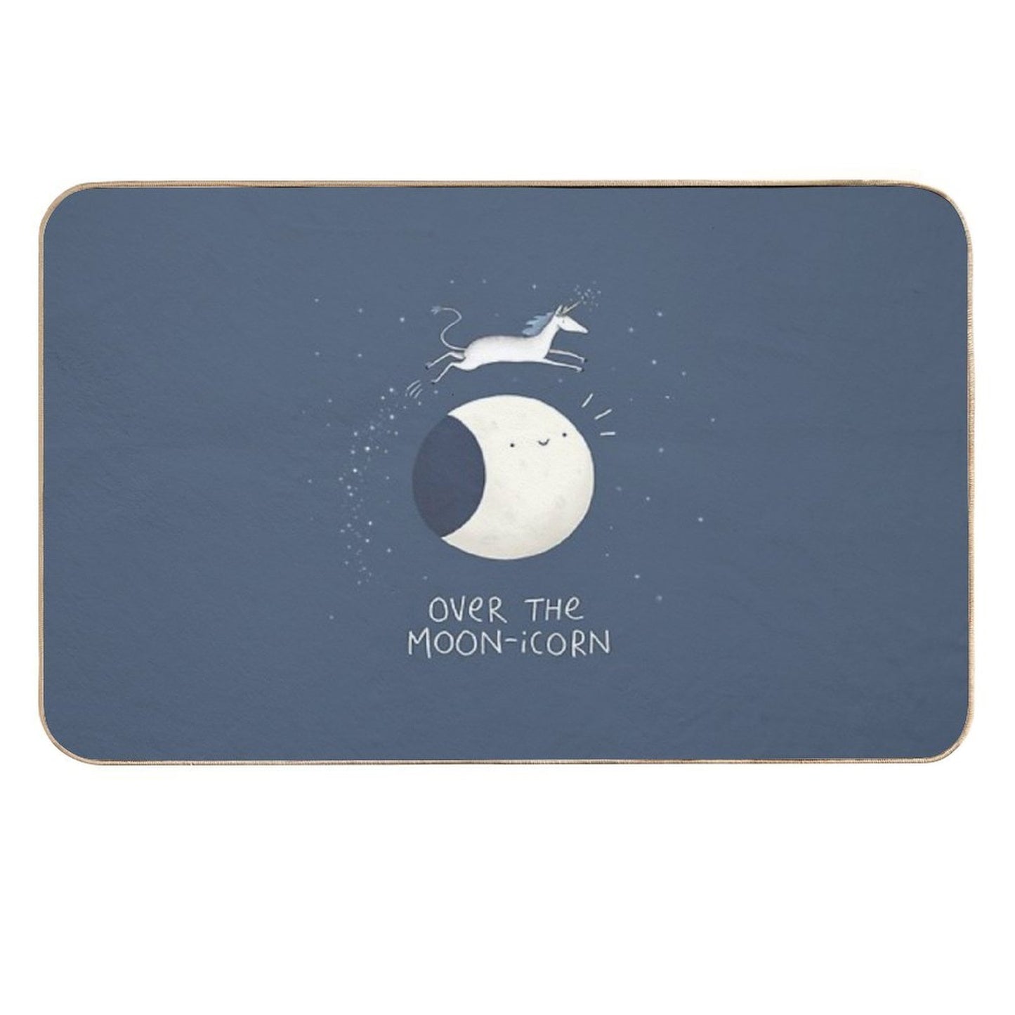 Over The Moon-icorn Easy Maintenance Bath Mat