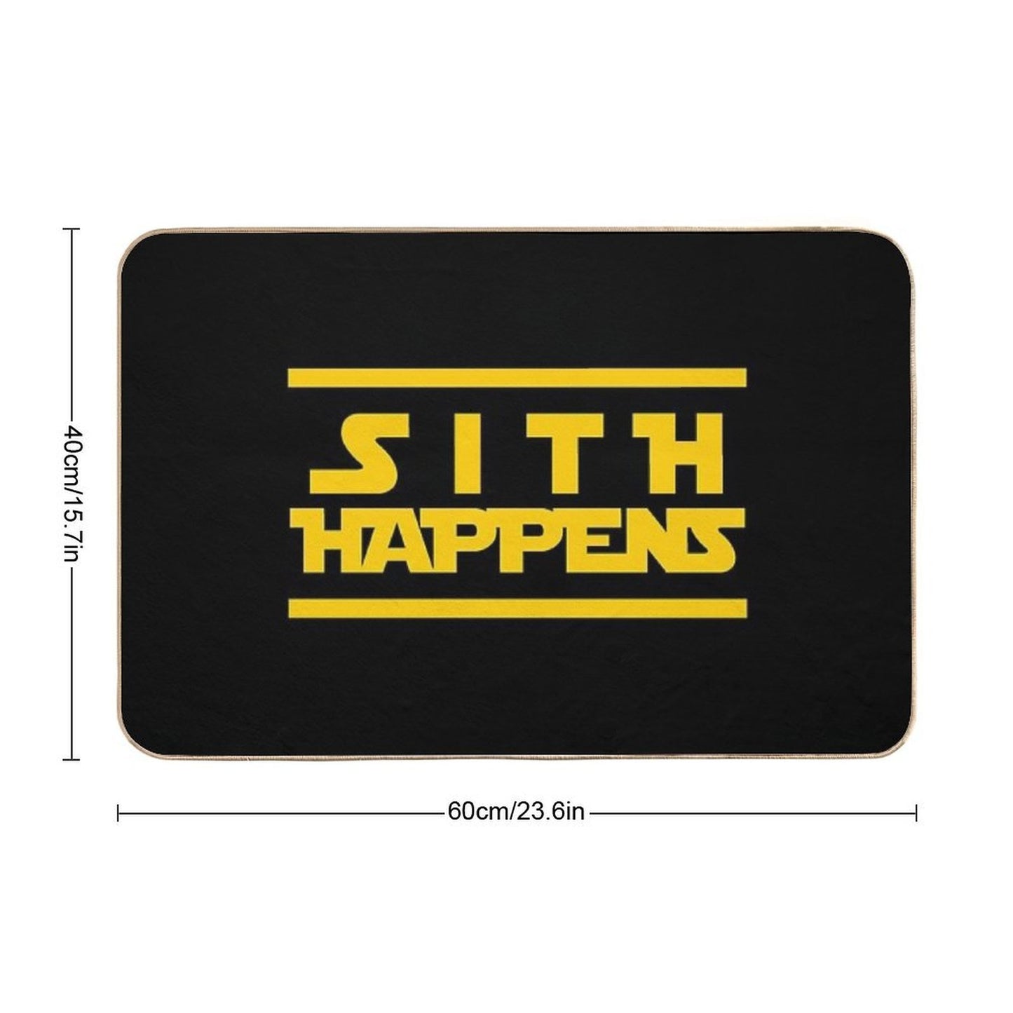The SITH HAPPENS Design Easy Maintenance Bath Mat