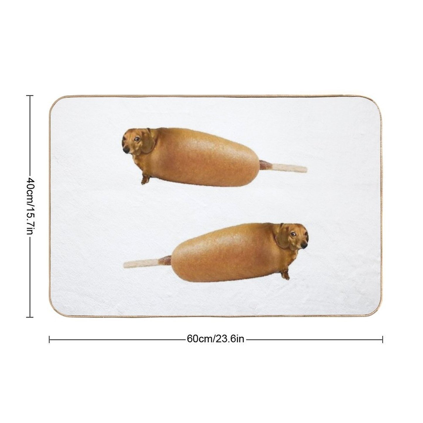 Corndogs Non-Slip Bath Mat