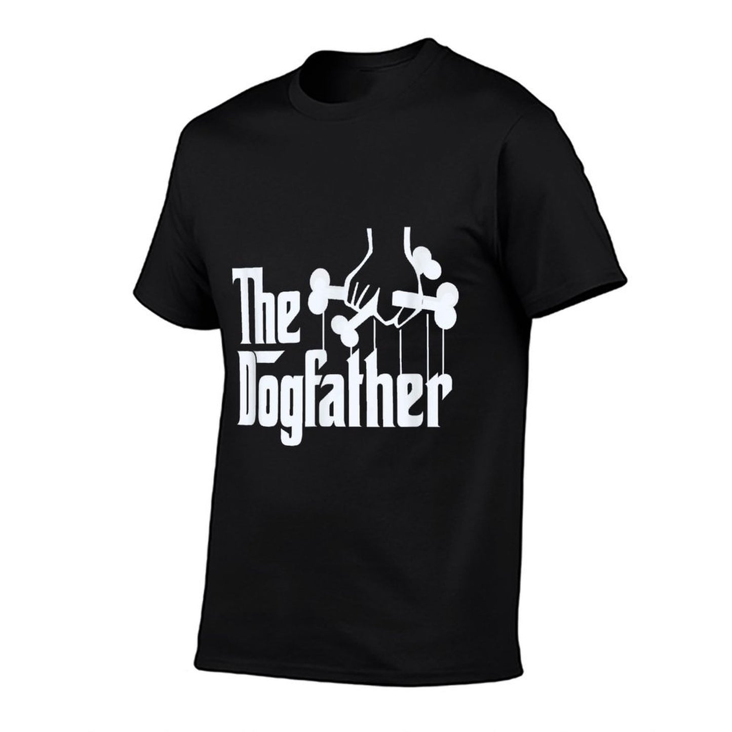 The Dogfather Dog Dad Fathers Day Gift Dog Lover Rolled Sleeves T-Shirt