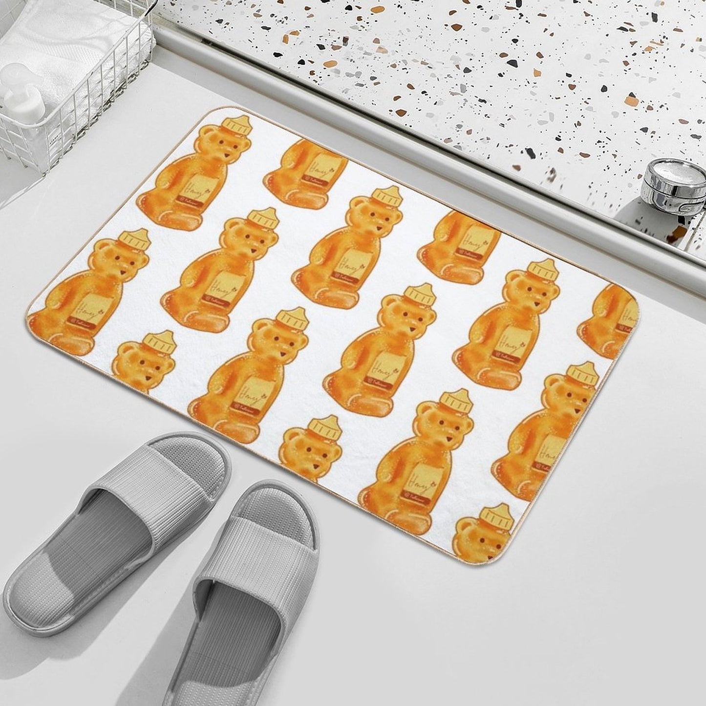 Honey Bear Odorless Bath Mat