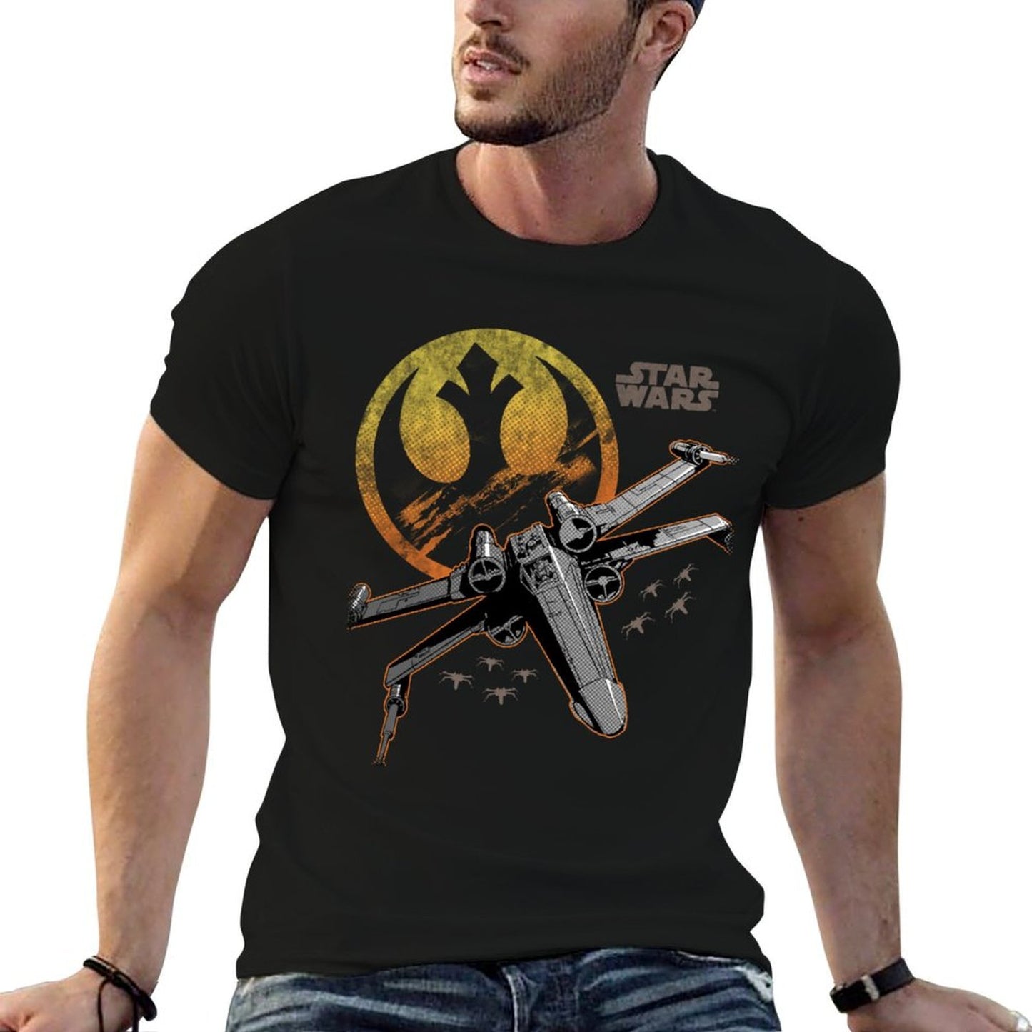 Star Wars Classic Rebel Alliance Vintage X-Wing Fighter Graphic-printed T-Shirt