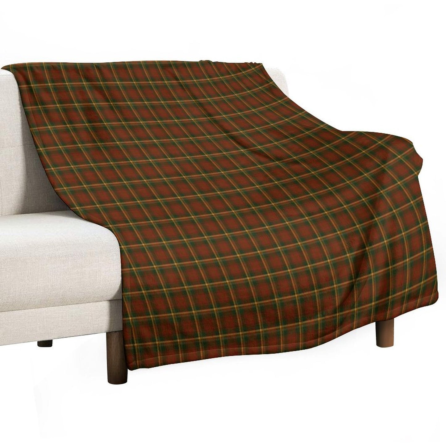 Canadian National Maple Leaf Tartan Gift-ready Throw Blanket