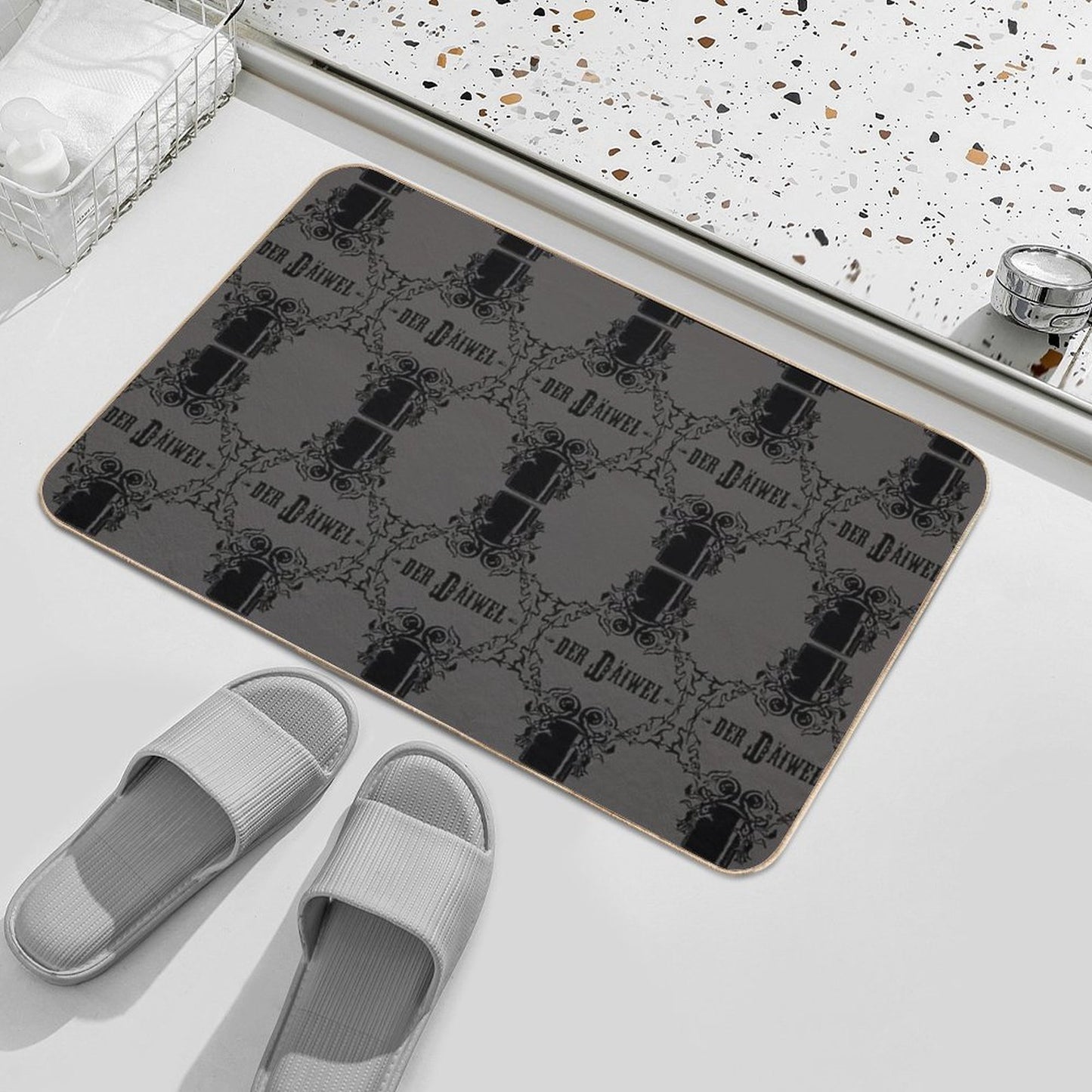 Der Däiwel Solo Fade-Resistant Bath Mat