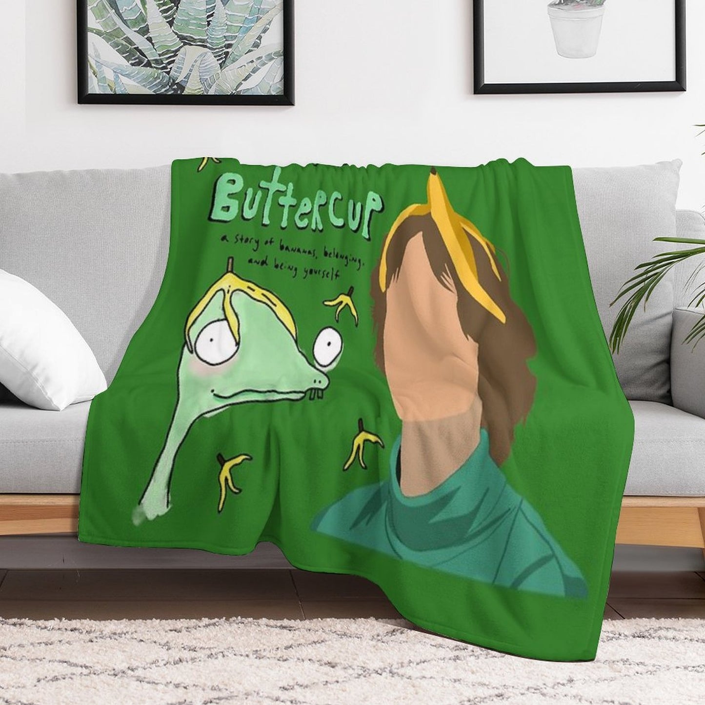 Matthew Gray Gubler (Rumple Buttercup) Plush Throw Blanket