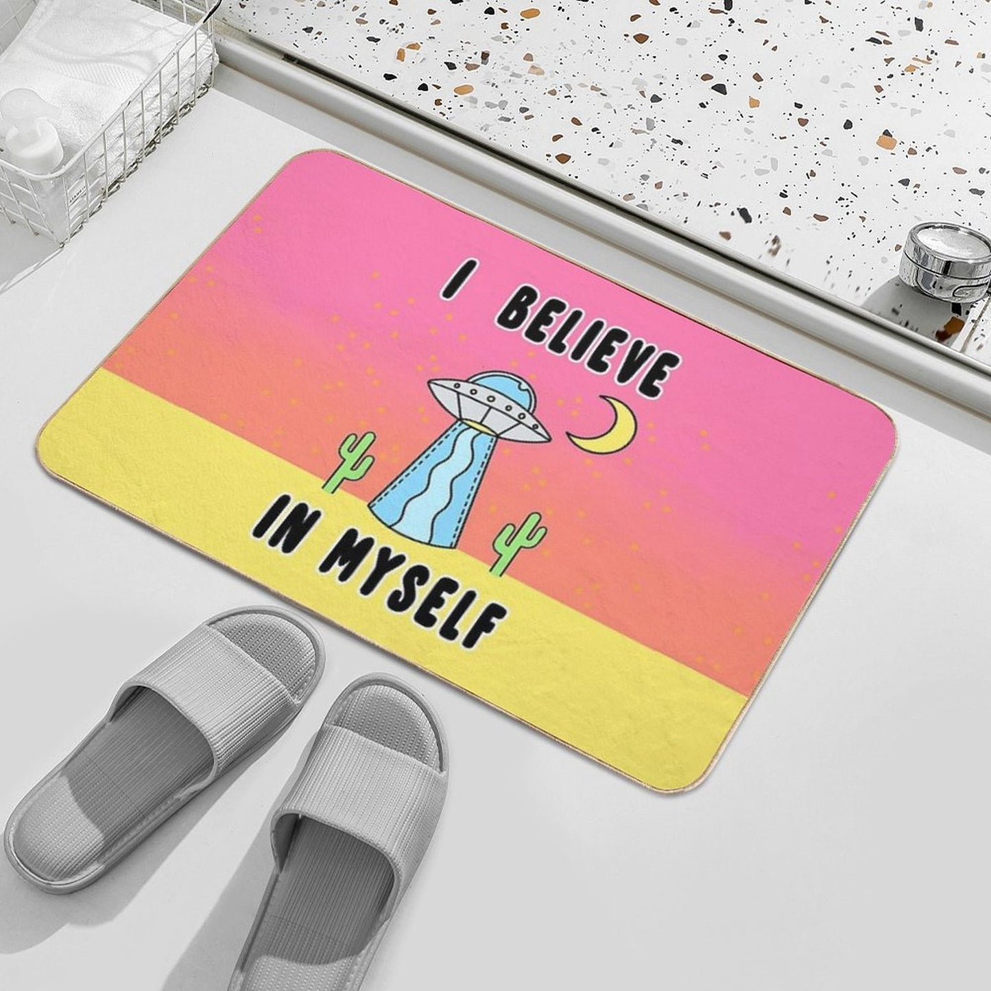 I Believe In Myself - The Peach Fuzz Multi-Purpose Bath Mat