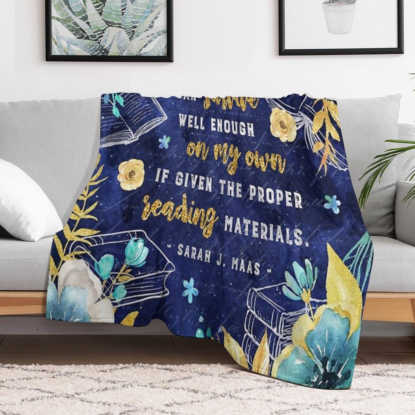 I Can Survive Machine-washable Throw Blanket