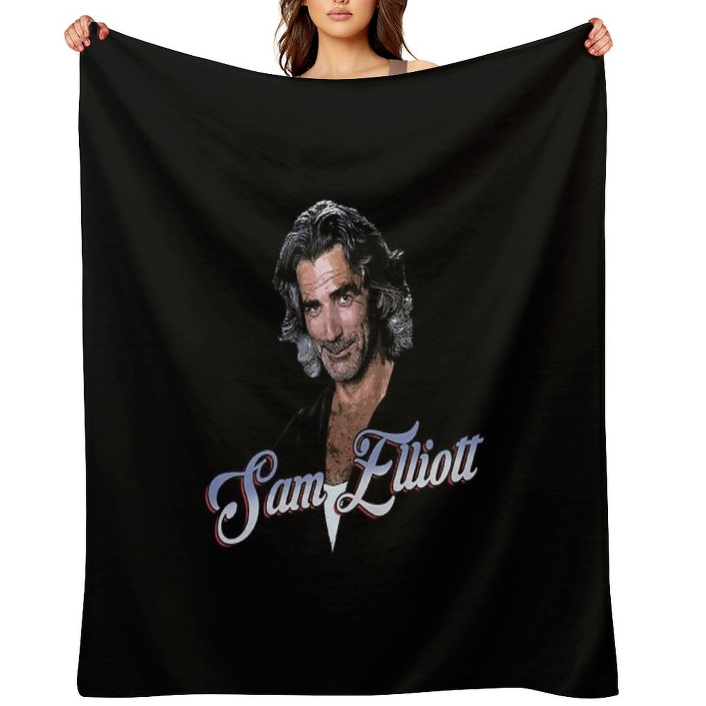 Sam Elliott Velvety-soft Throw Blanket