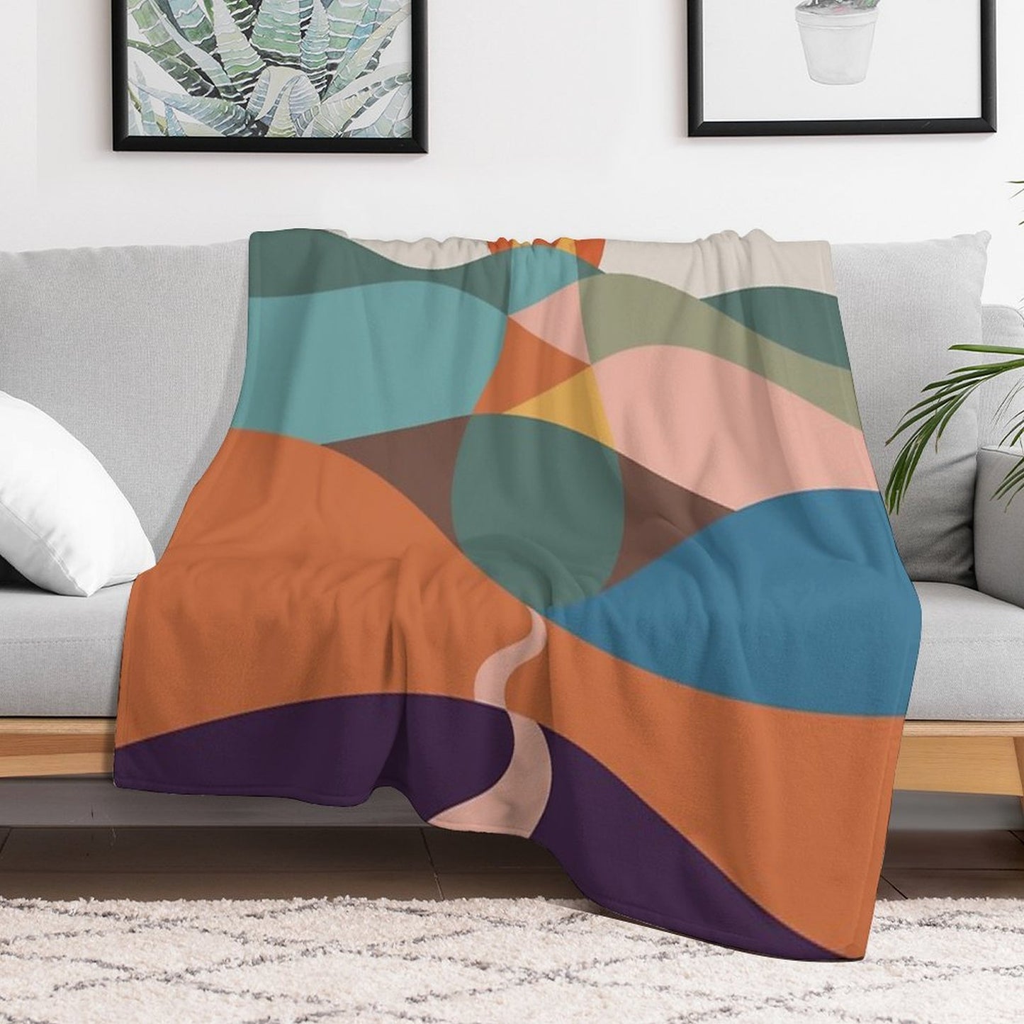 Cat Landscape 65 Durable Throw Blanket
