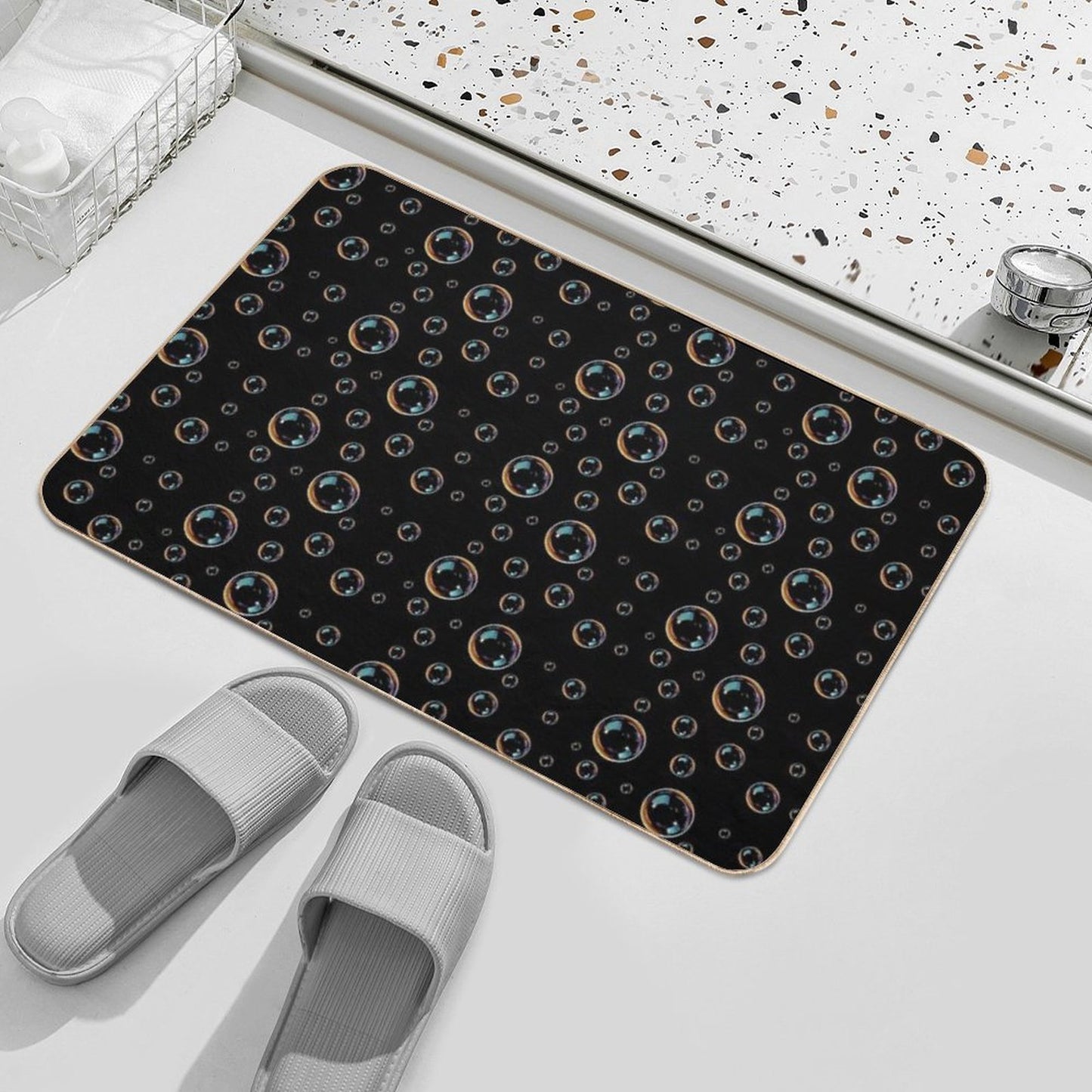 Bubbles Rapid-Drying Bath Mat