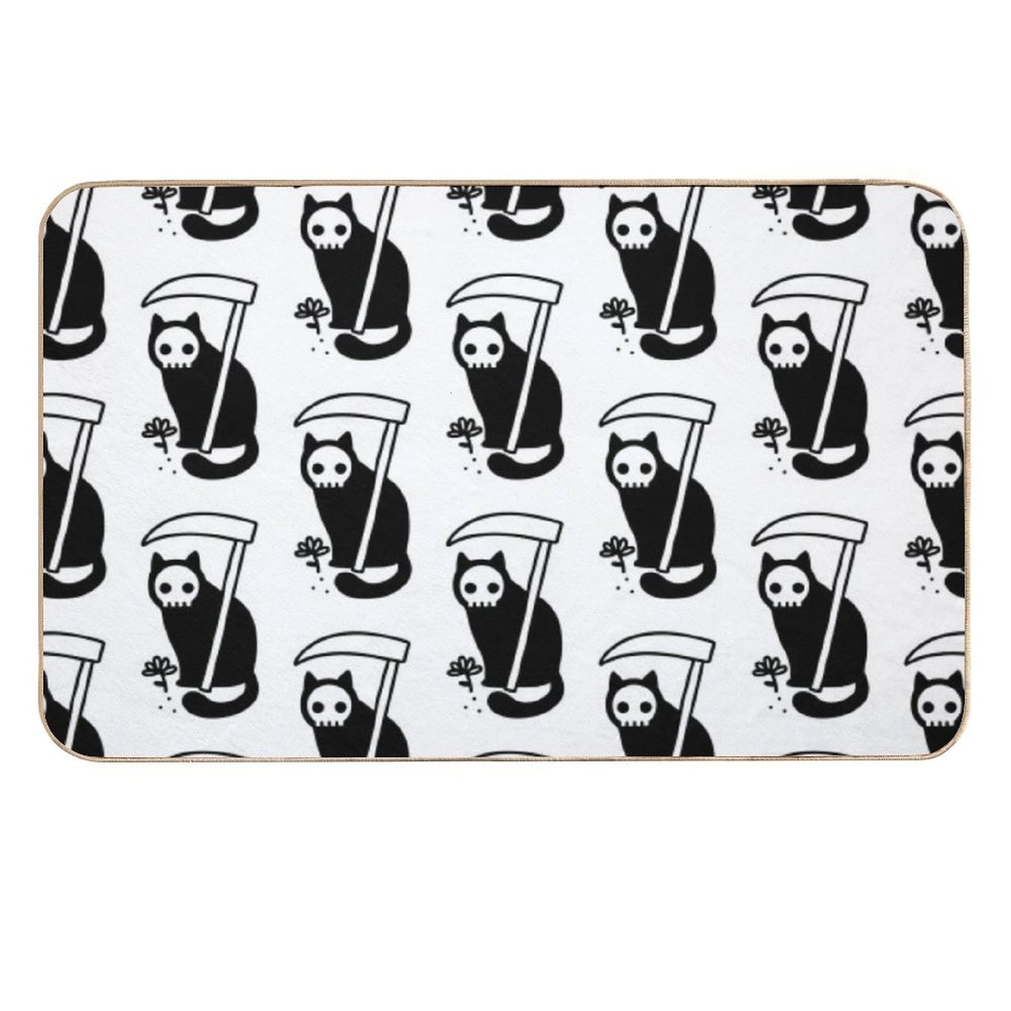 Grim Kitty Long-Lasting Bath Mat
