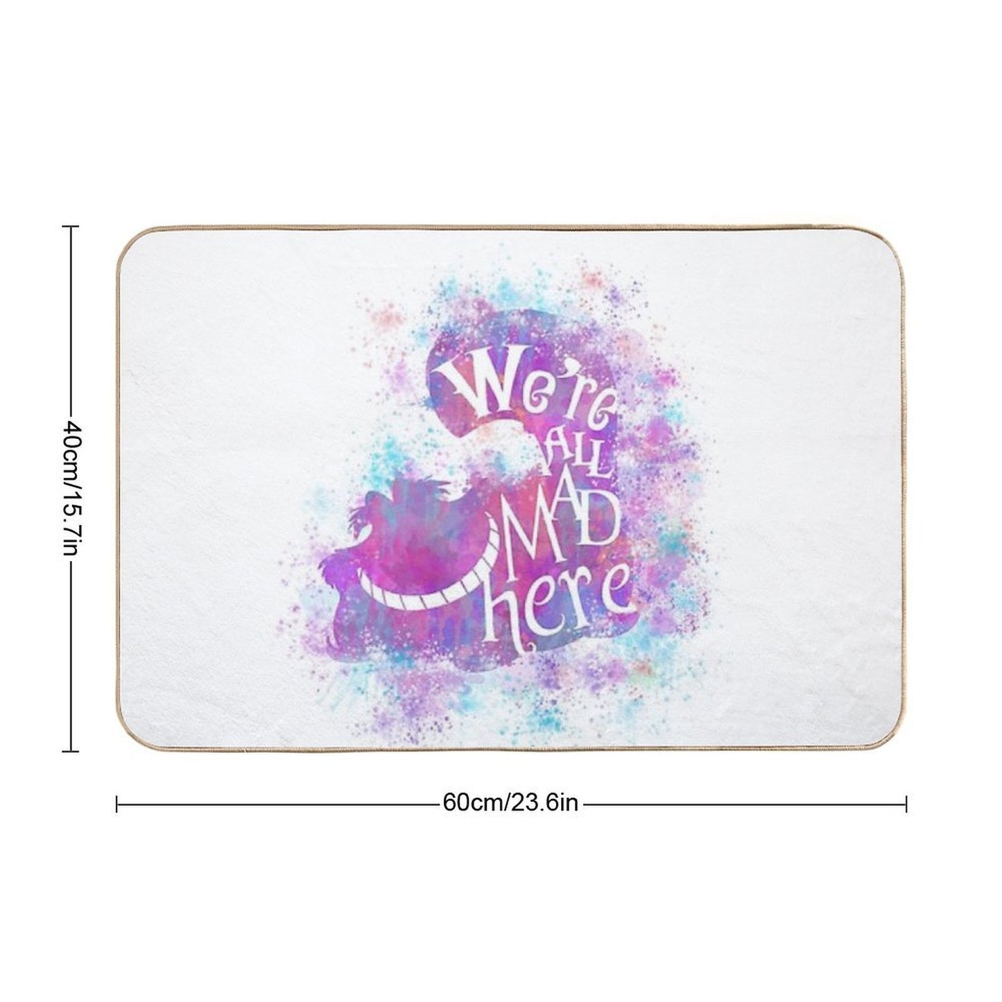 We're All Mad Here Versatile Bath Mat