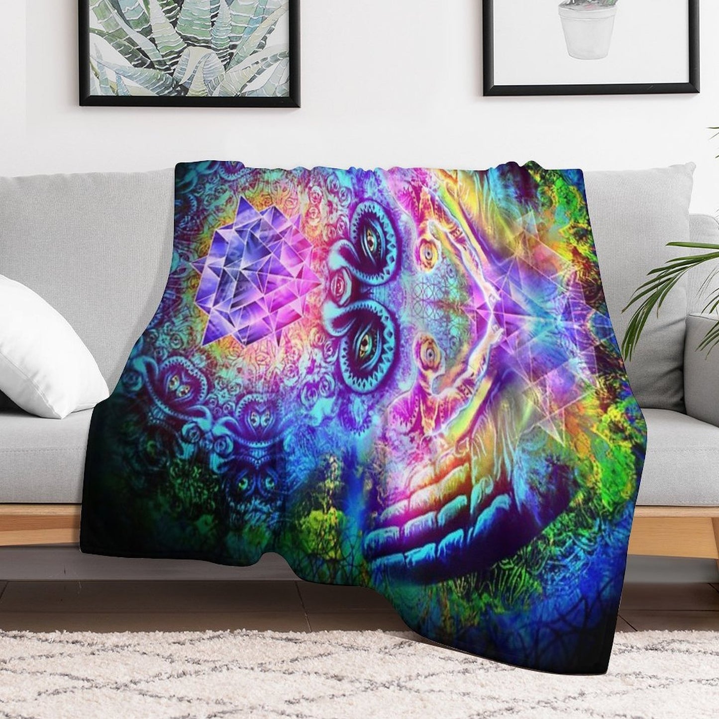 Transition to Butterfly Wrinkle-free Throw Blanket