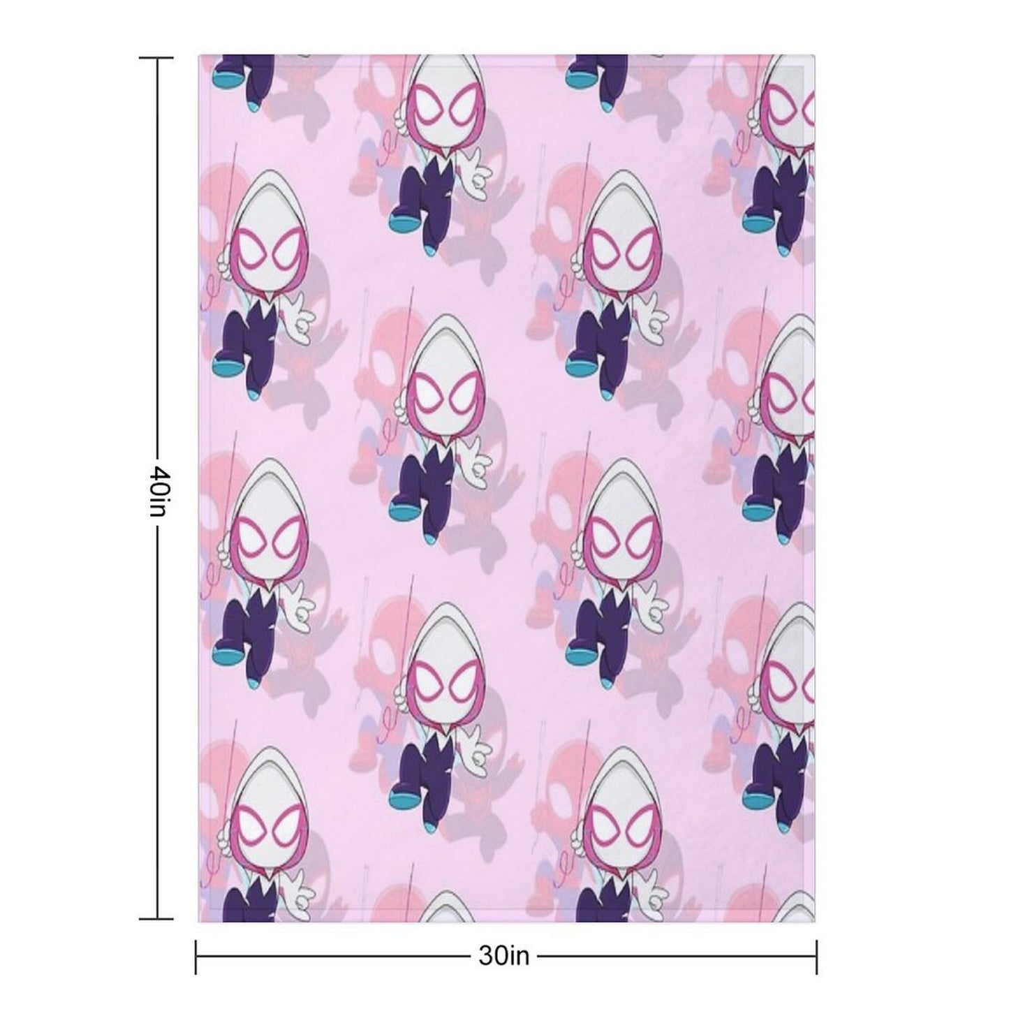 Cartoon Spider Ghost, Cute Baby Spidey Girl, Grl Pwr, Cartoon Ghost Premium Throw Blanket