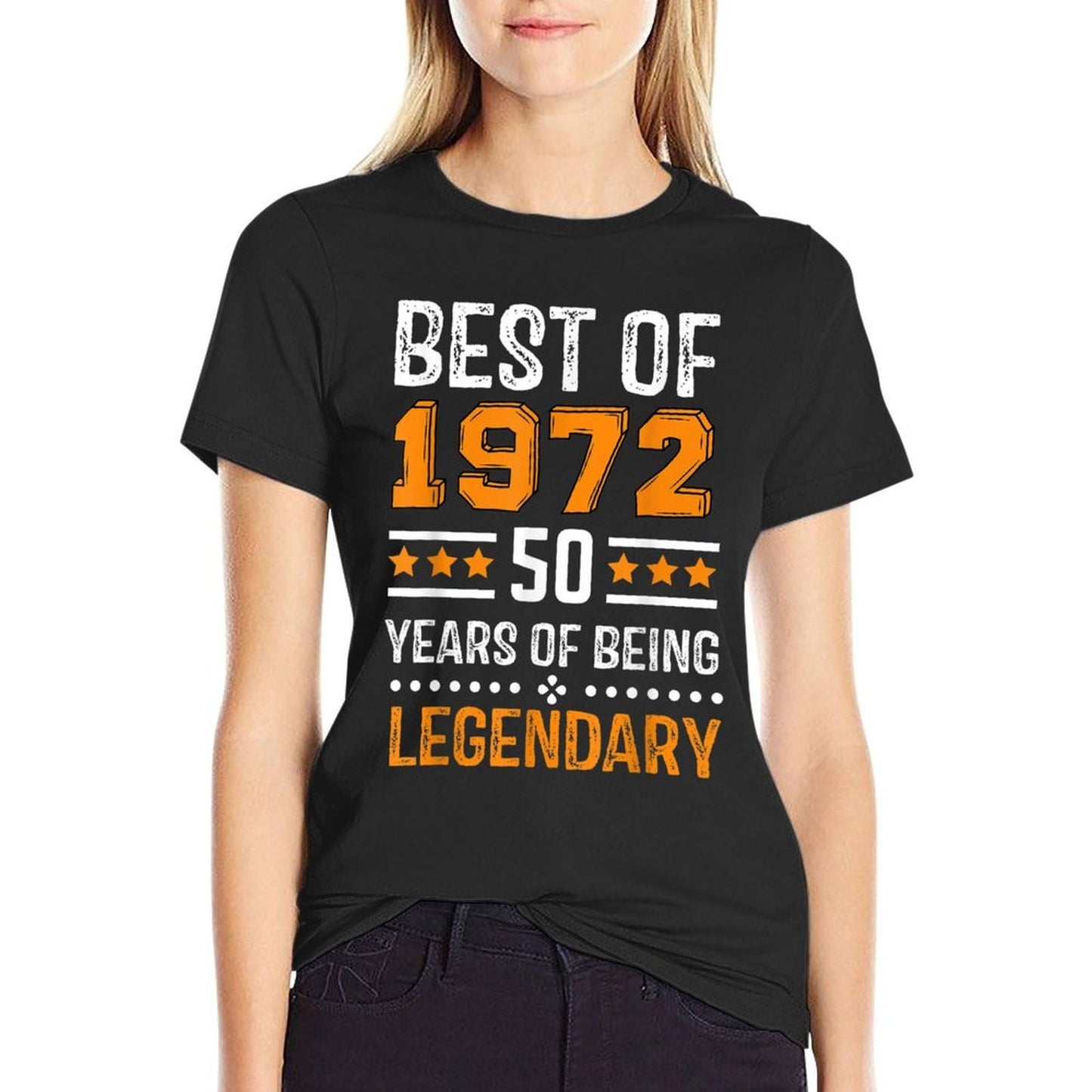 Best Of 1972 50 Years Old 50th Birthday Present Men Women Polyester Blend T-Shirt