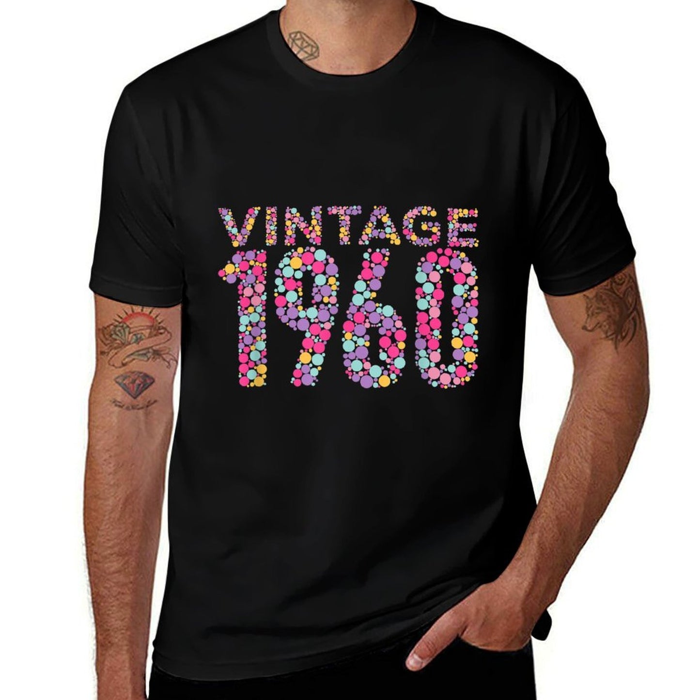60th Birthday Gift For Men And Women. Vintage 1960 Relaxed-fit T-Shirt