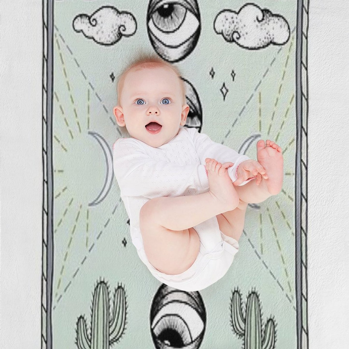 The Eye Roll Sustainable Throw Blanket