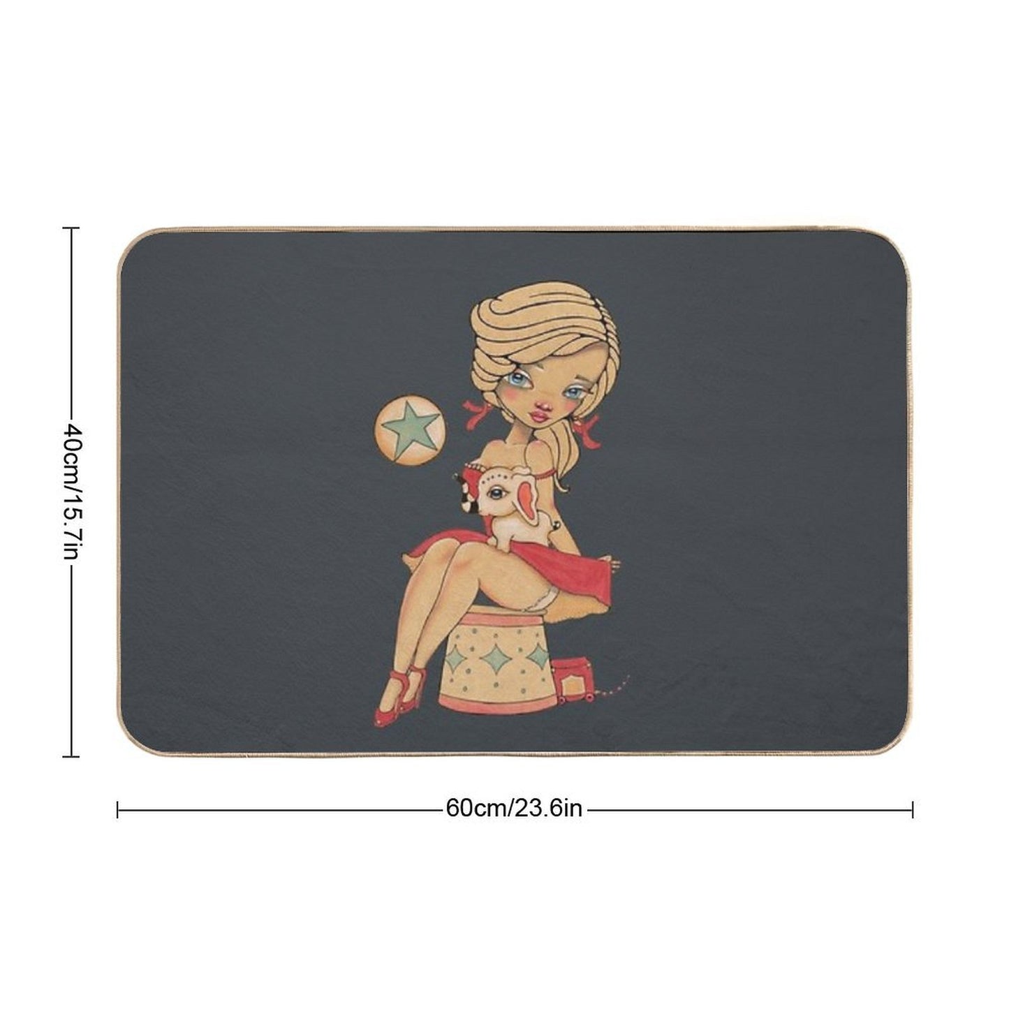 Come, Run Away with Me Non-Slip Bath Mat
