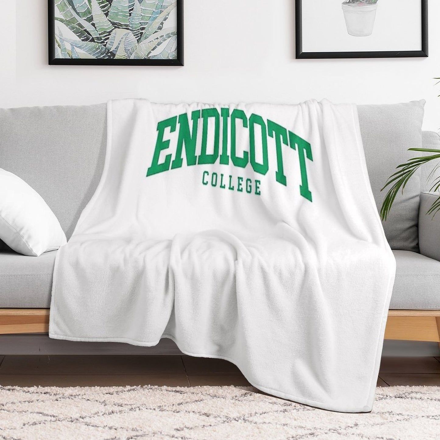 Endicott College Easy Care Throw Blanket