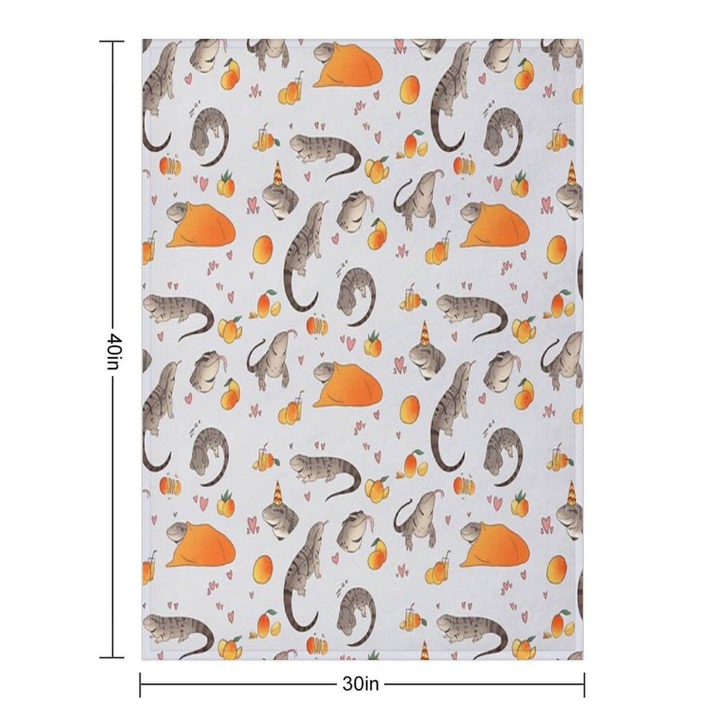 Tegus And Mangoes Easy Care Throw Blanket