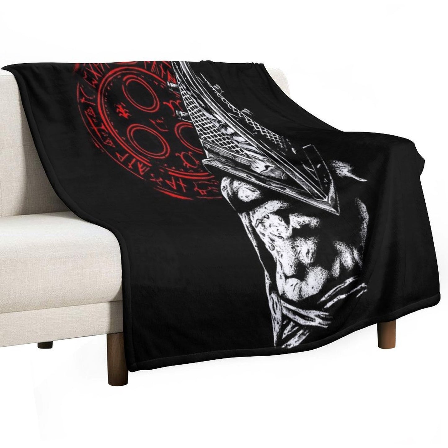 Chain Link And Fog Wrinkle-free Throw Blanket