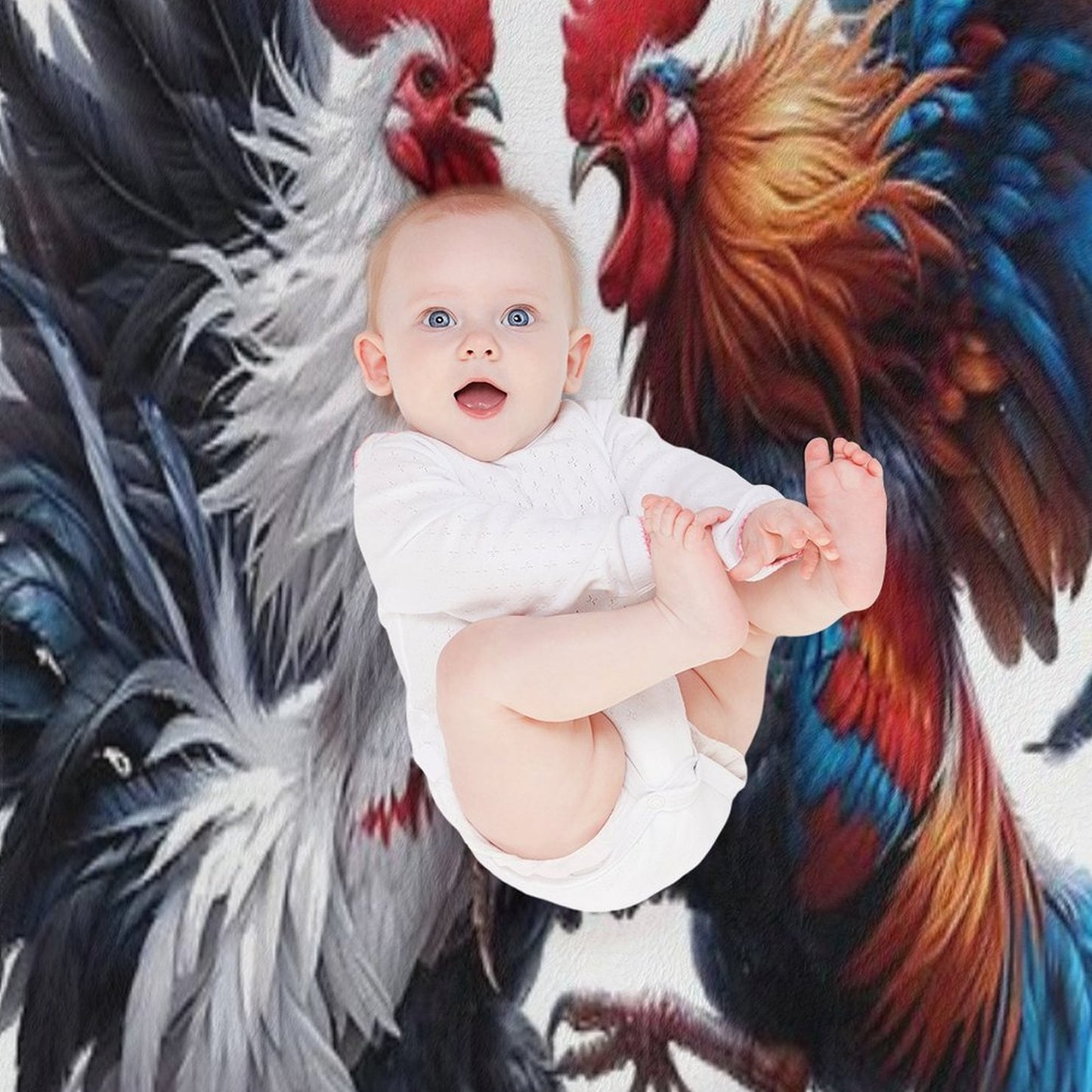 Peleas De Gallos Cockfighter Game Fowl Cockfighting Rooster Comfort Throw Blanket