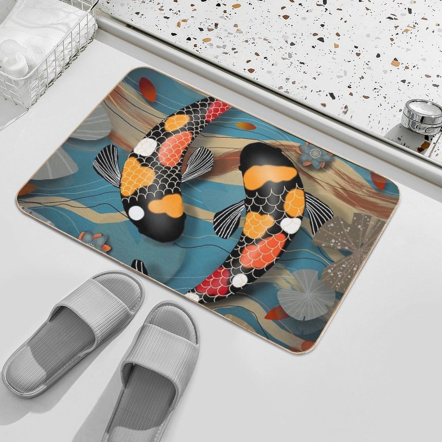 Koi Watergarden Durable Bath Mat