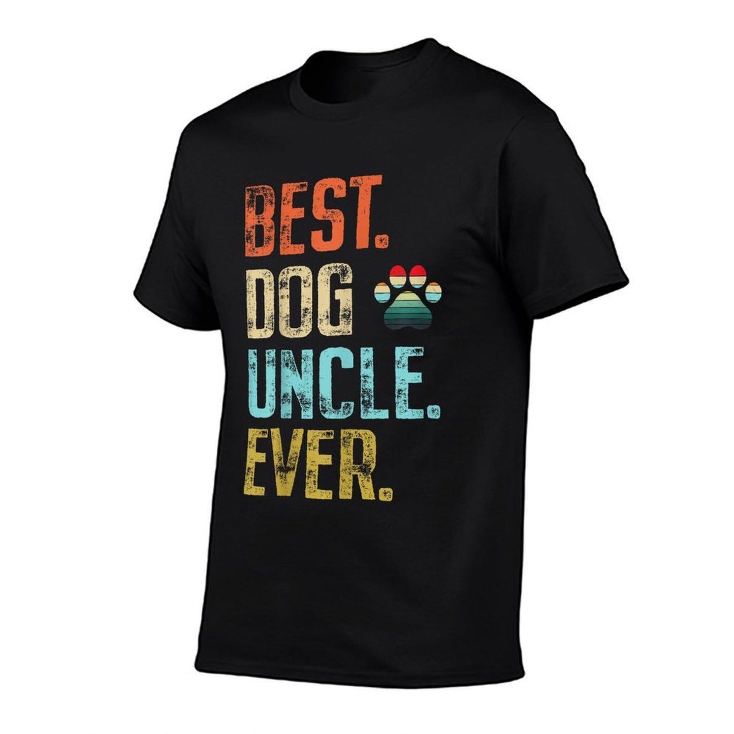 Mens Best Dog Uncle Ever Vintage Dog Lover Easy-care T-Shirt