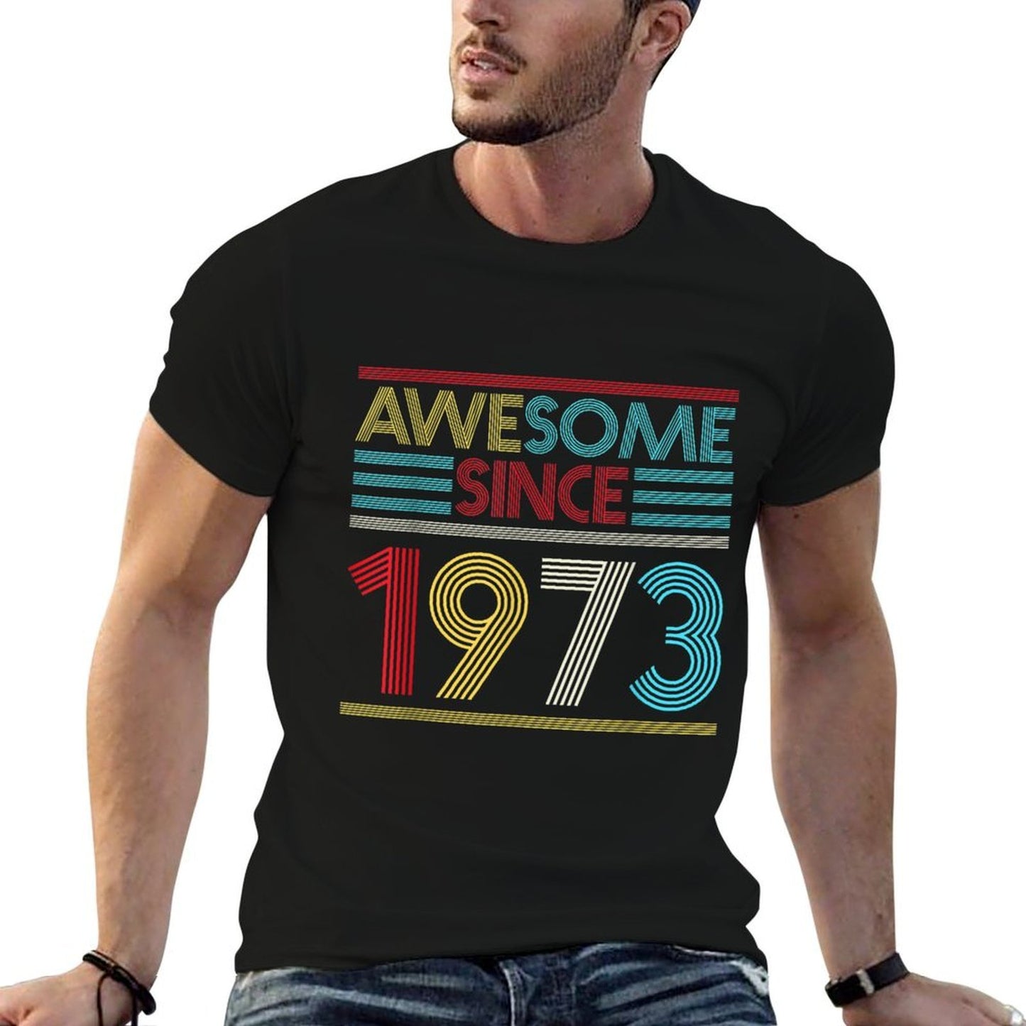 50th Birthday Gifts - Awesome Since 1973 Relaxed-fit T-Shirt